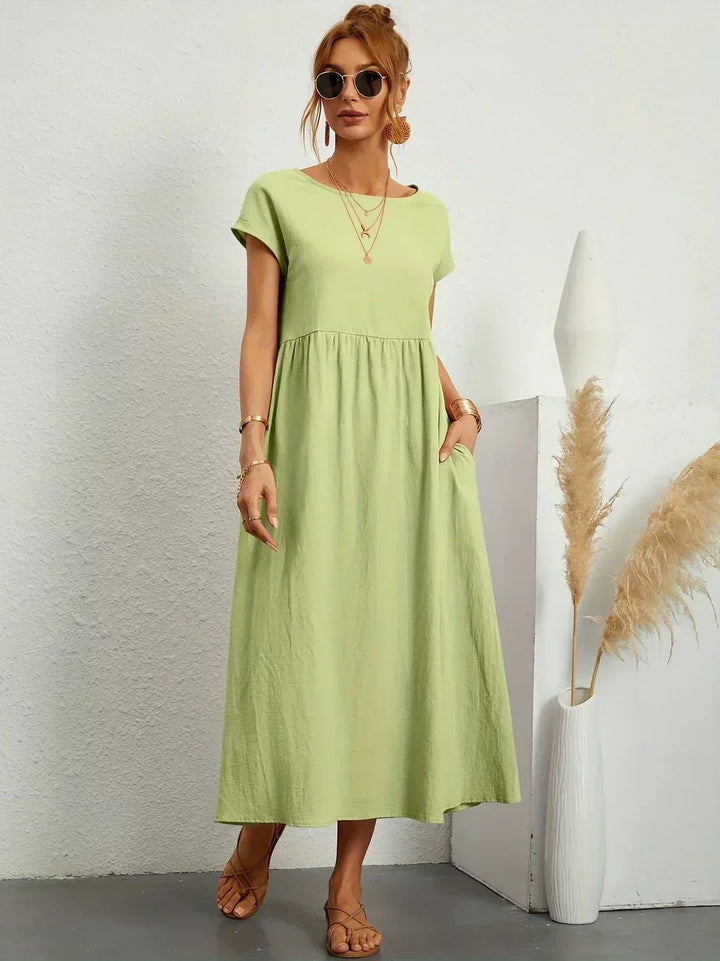 Evi | Flowing Midi Dress Timeless Elegance