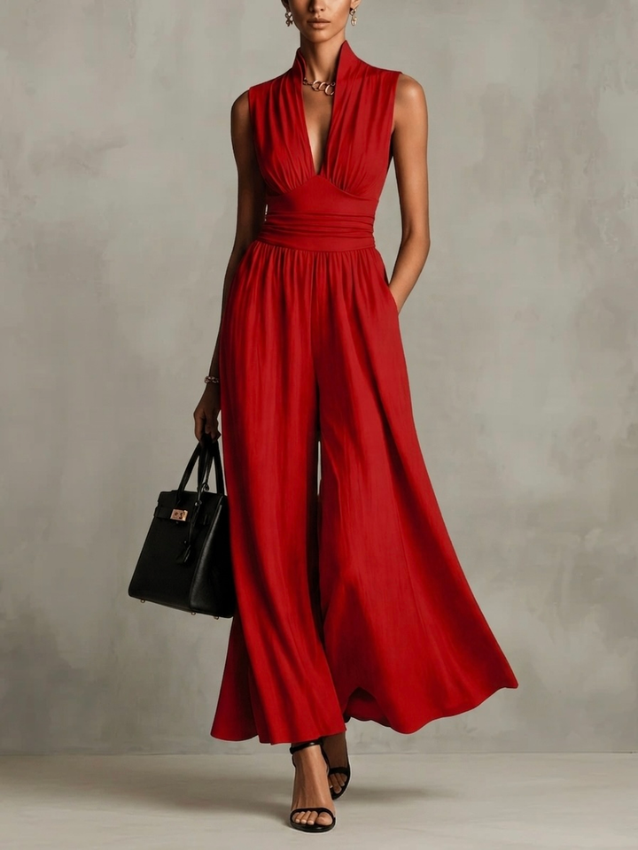 Wilma | Stylish Sleeveless Jumpsuit with Wide Legs